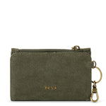 The Sak Encino Essential Wallet - Leather - Moss Suede