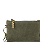 The Sak Encino Essential Wallet - Leather - Moss Suede