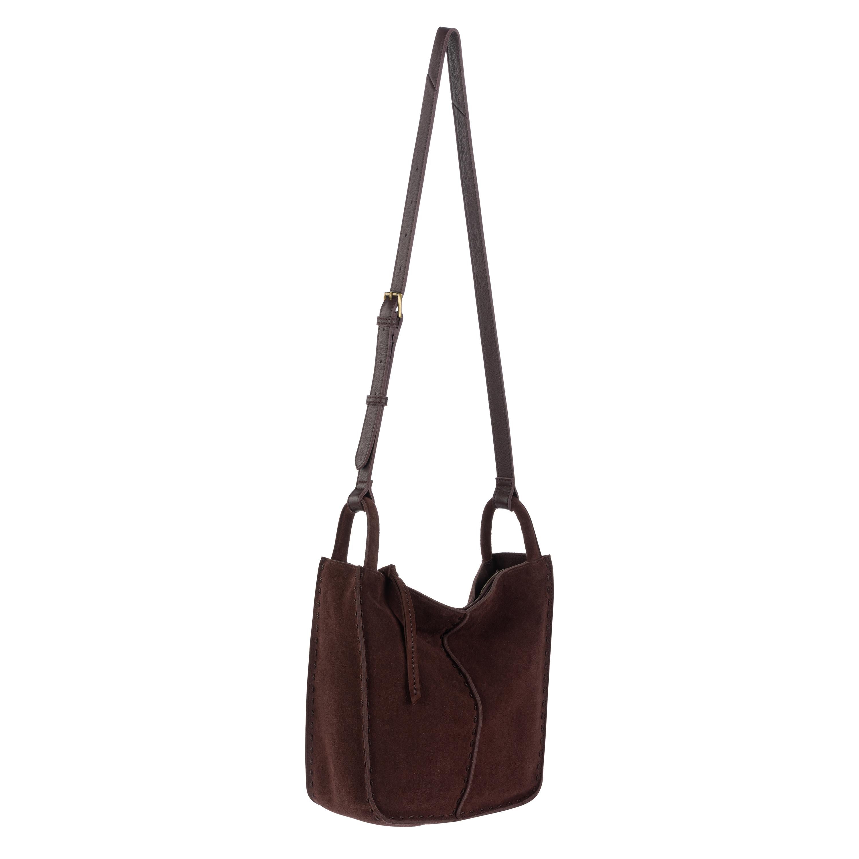 The Sak Los Feliz Crossbody - Leather - Mahogany Suede