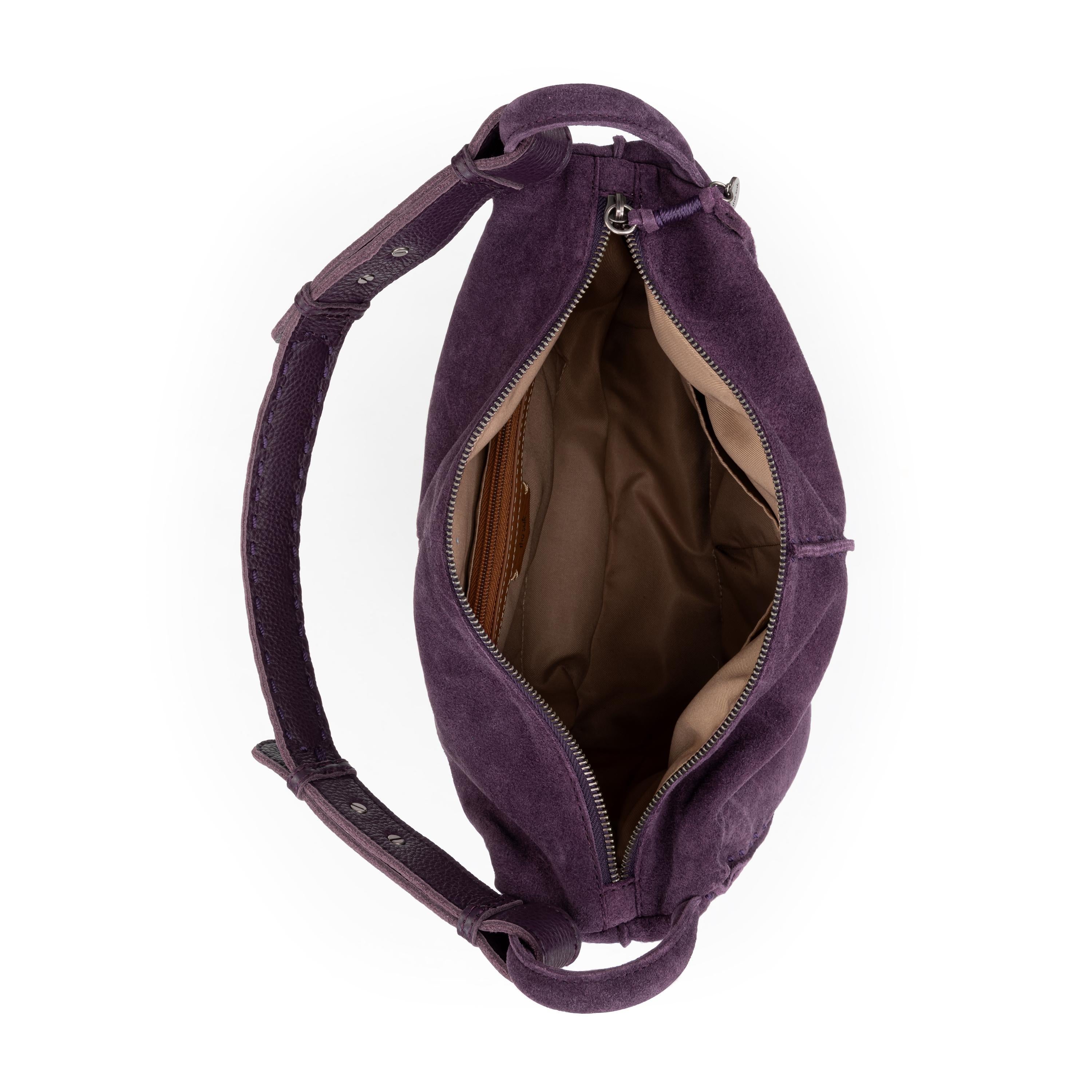 The Sak Los Feliz Hobo - Leather - Aubergine Suede