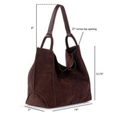 The Sak Los Feliz Large Tote - Leather - Mahogany Suede