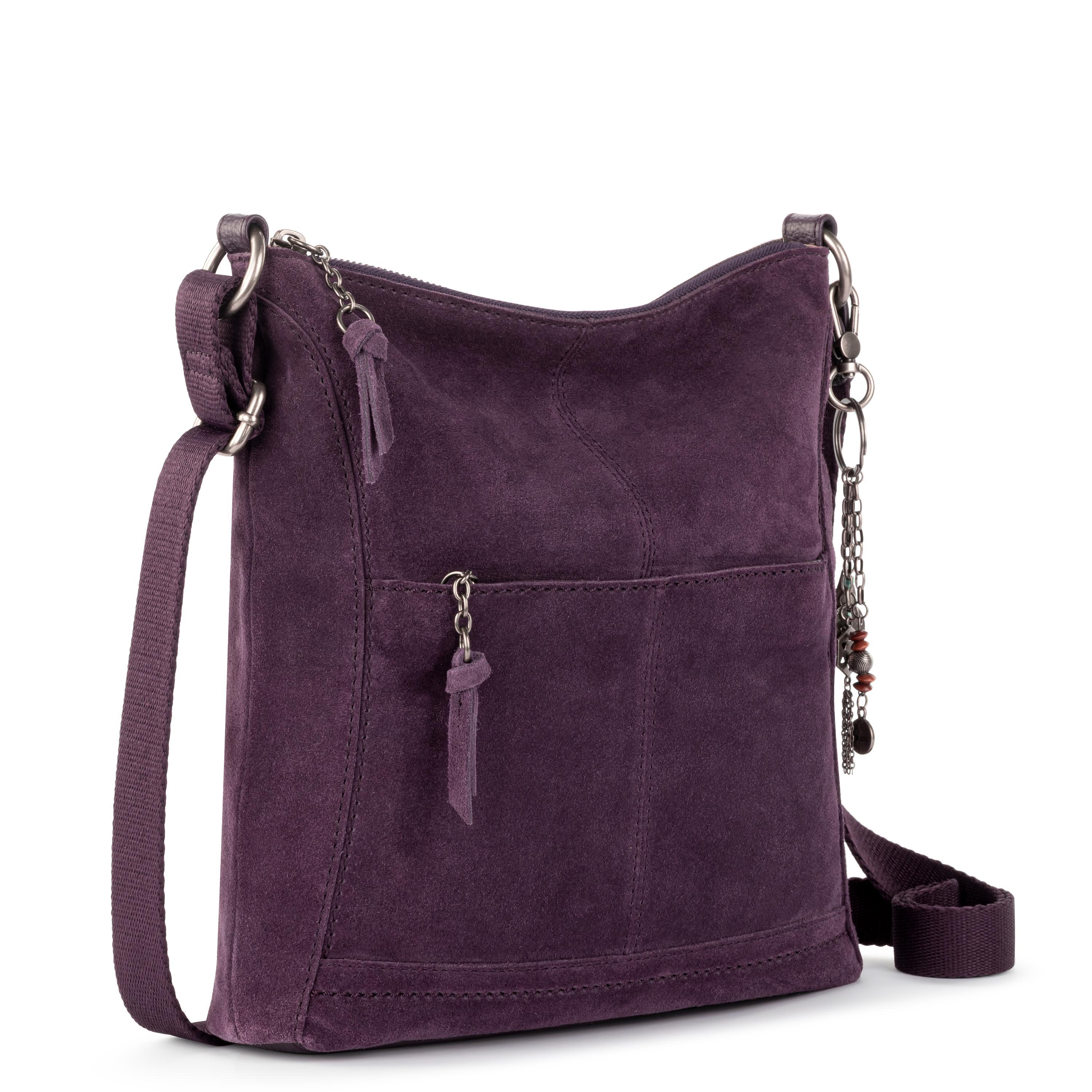 The Sak Lucia Crossbody - Leather - Aubergine Suede