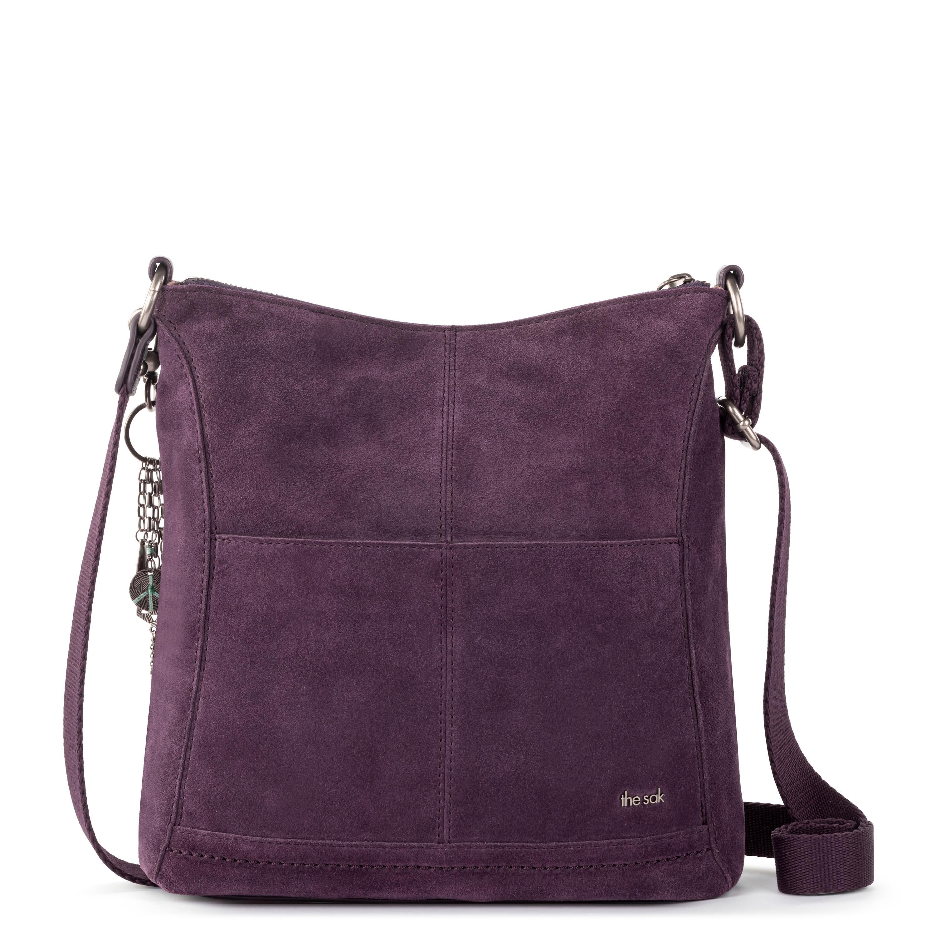 The Sak Lucia Crossbody - Leather - Aubergine Suede