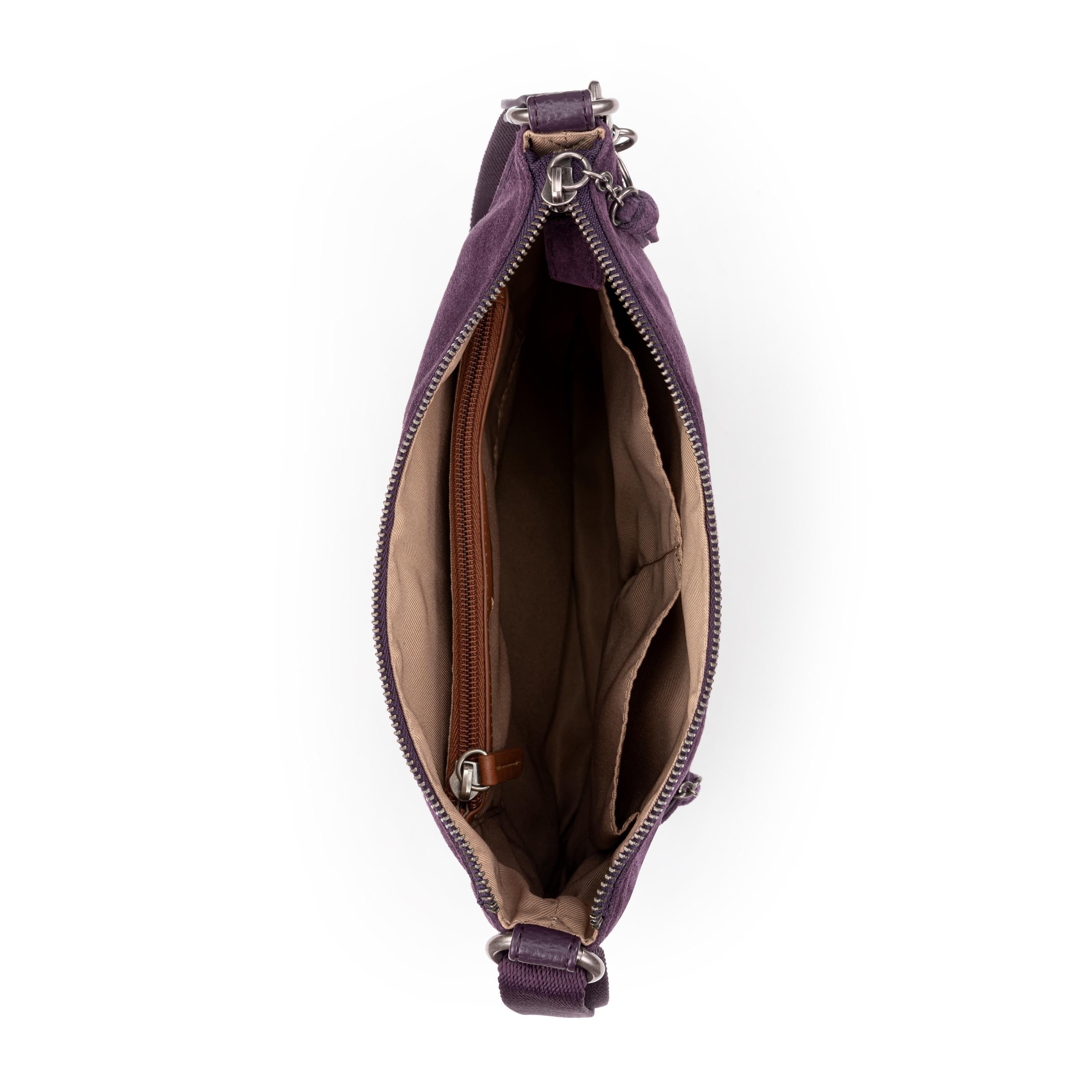 The Sak Lucia Crossbody - Leather - Aubergine Suede