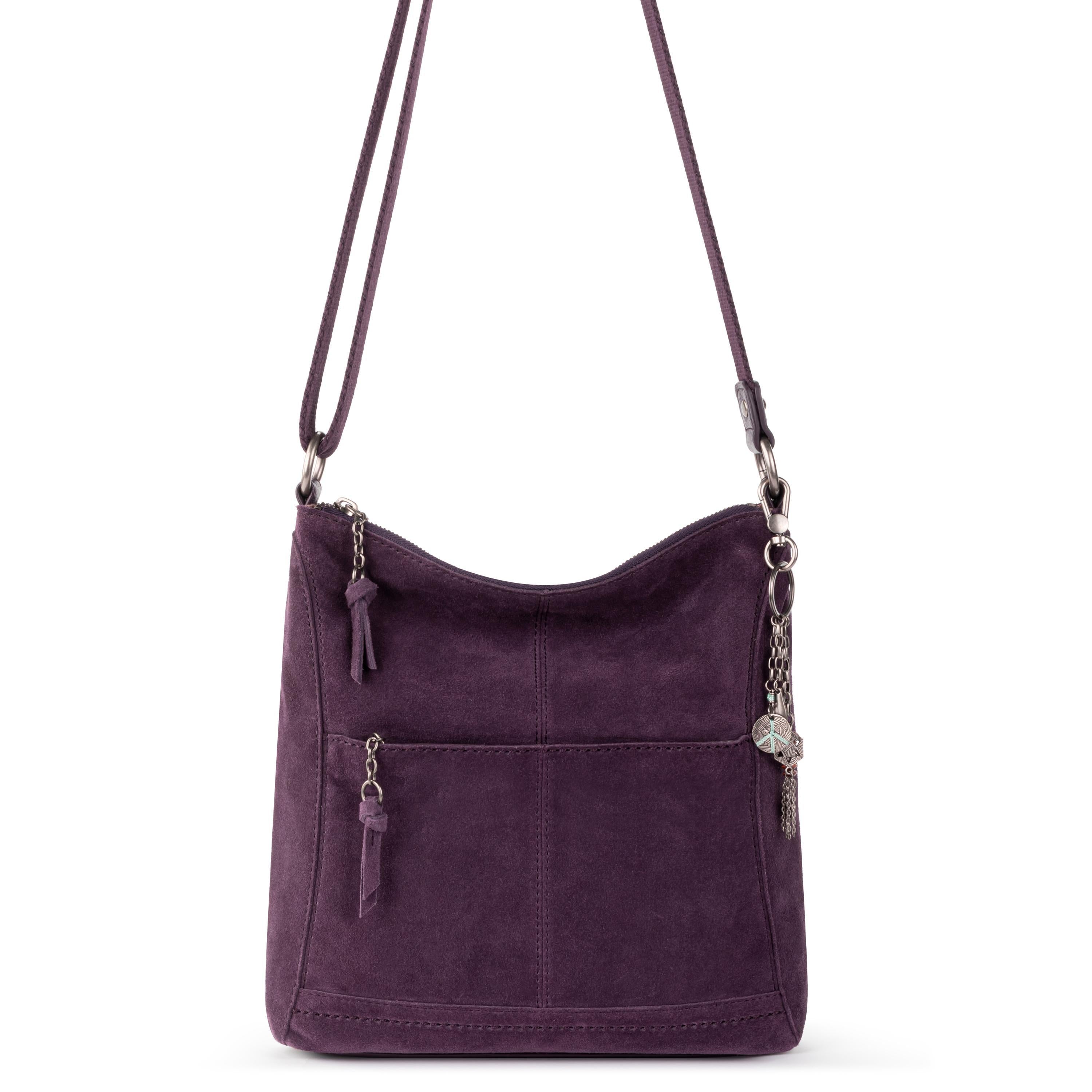 The Sak Lucia Crossbody - Leather - Aubergine Suede