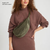 The Sak Tess Large Sling - Leather - Moss Suede
