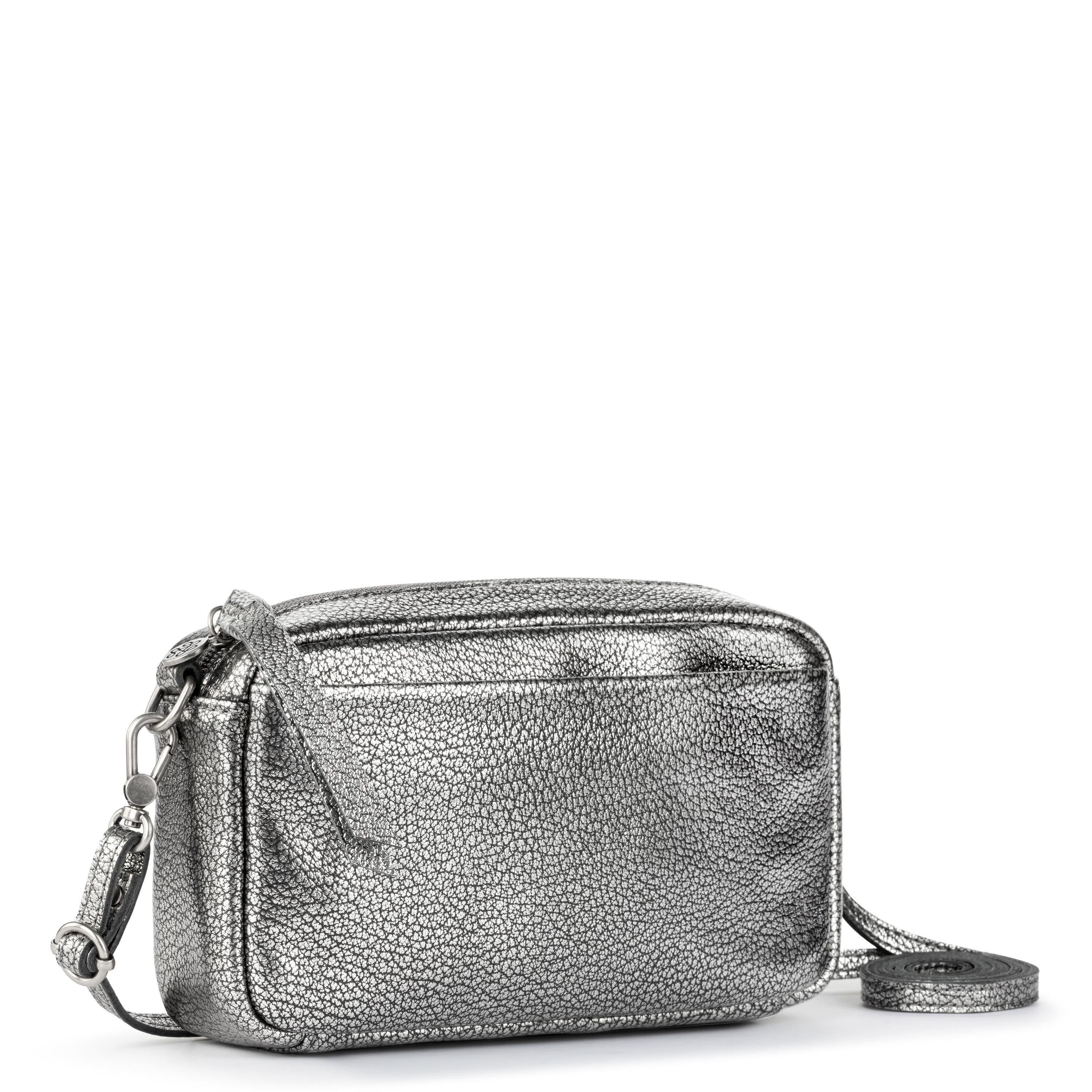 The Sak Cora Smartphone Crossbody - Leather - Dark Silver