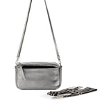 The Sak Cora Smartphone Crossbody - Leather - Dark Silver