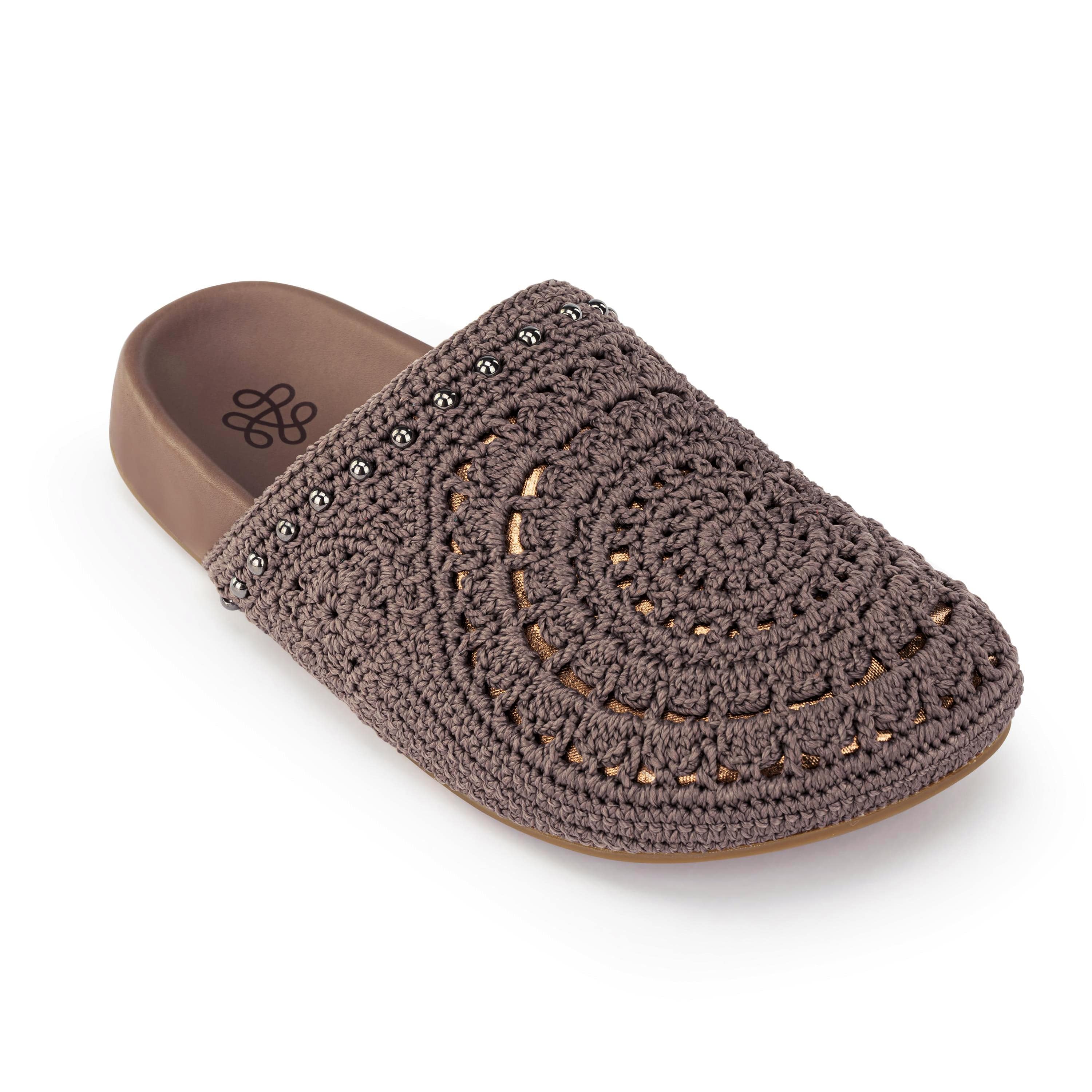 The Sak Bolinas Clog - Hand Crochet - Mushroom Medallion