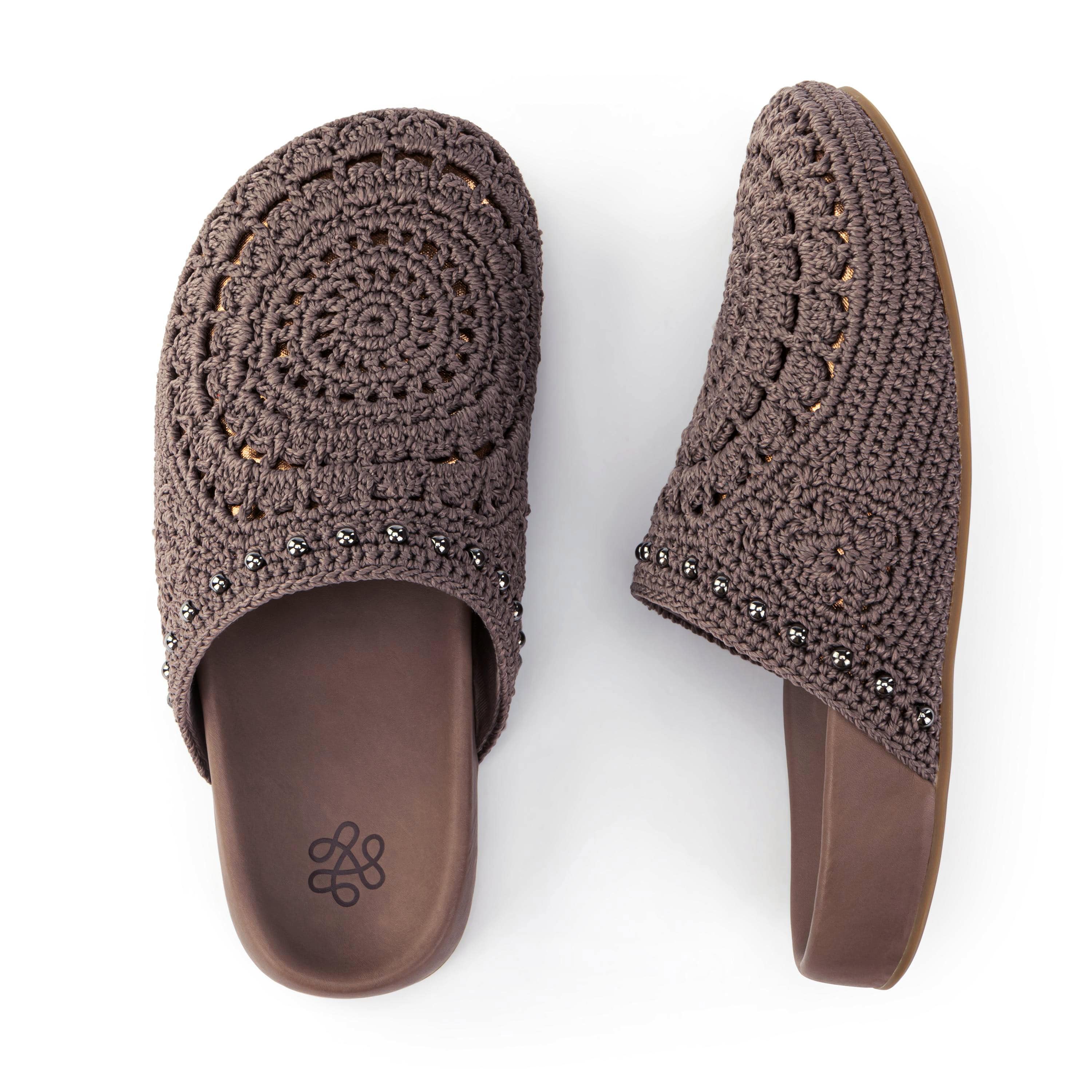 The Sak Bolinas Clog - Hand Crochet - Mushroom Medallion