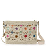 The Sak Melrose Crossbody - Hand Crochet - Natural Multi Flowers