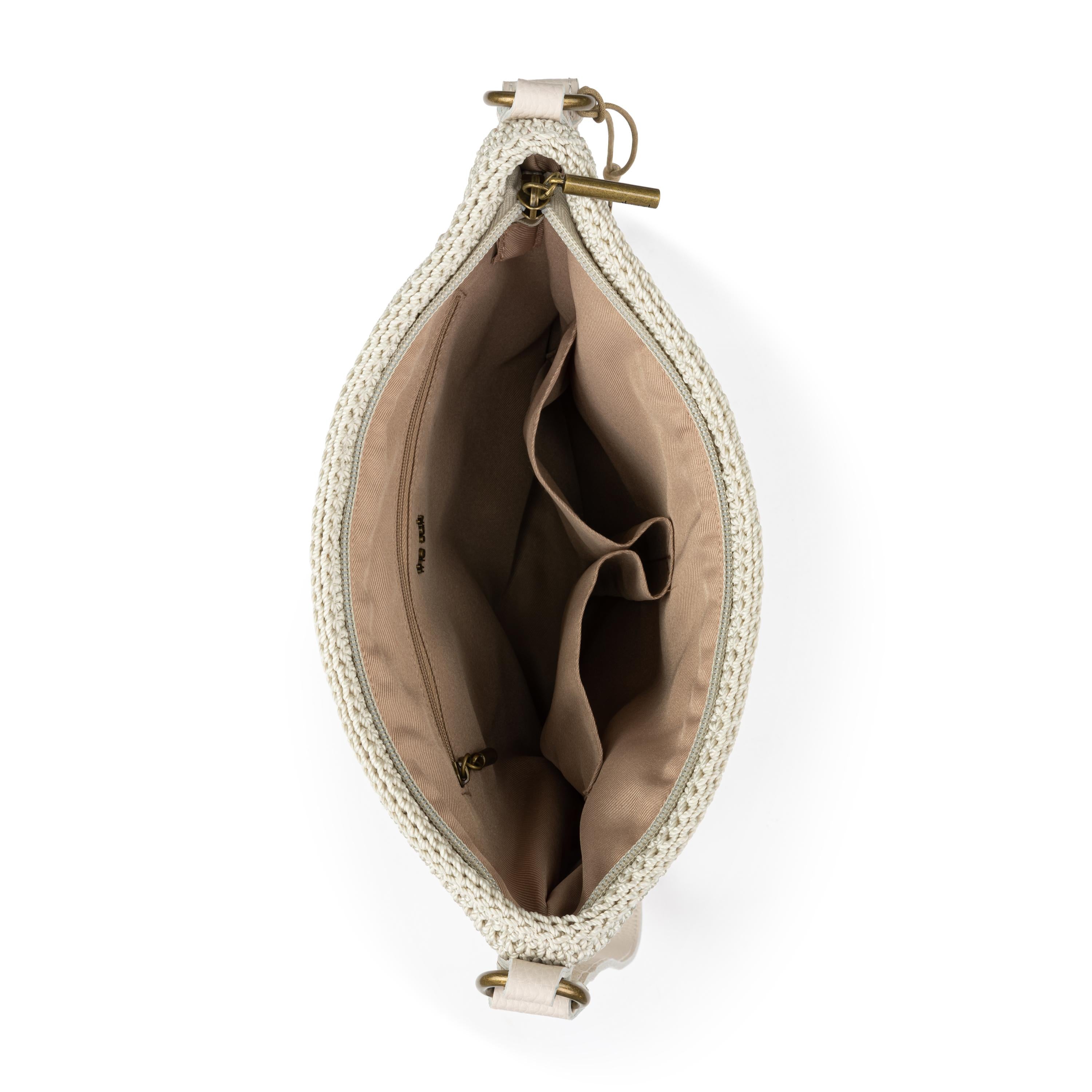 The Sak Melrose Crossbody - Hand Crochet - Natural Multi Flowers