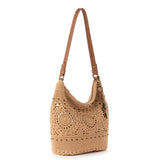 The Sak Sequoia Hobo - Hand Crochet - Bamboo Medallion