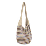 The Sak 120 Hobo - Hand Crochet - Pink Multi Stripe