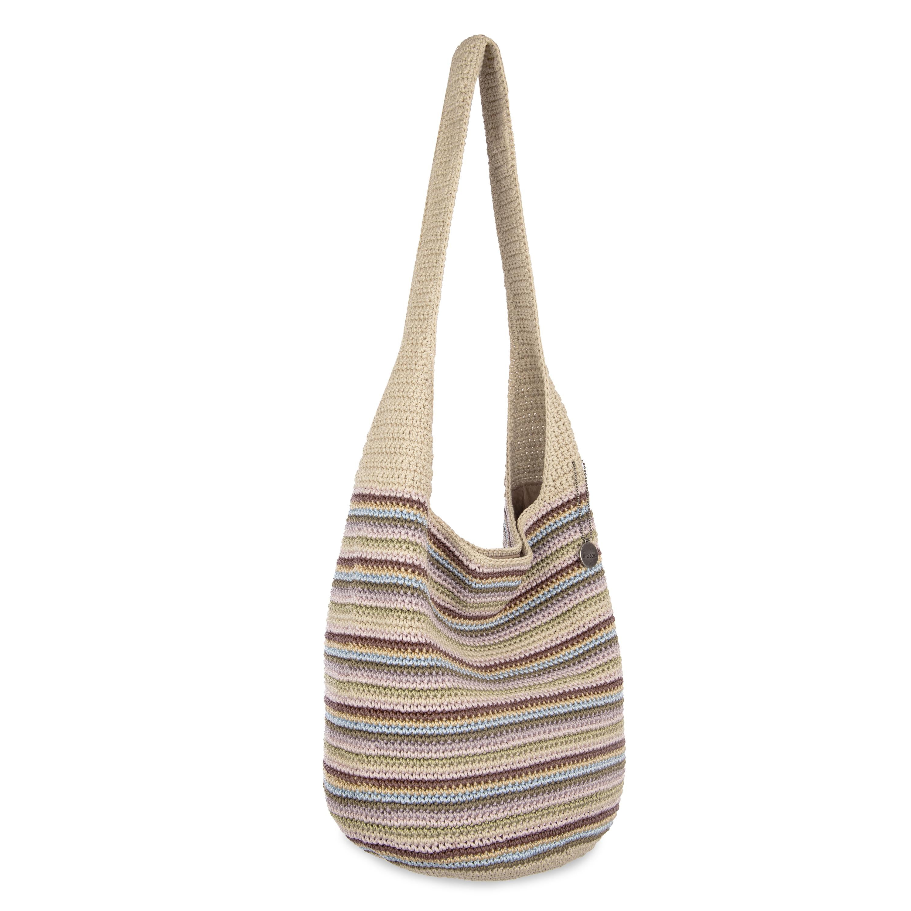 The Sak 120 Hobo - Hand Crochet - Pink Multi Stripe