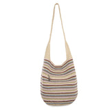 The Sak 120 Hobo - Hand Crochet - Pink Multi Stripe