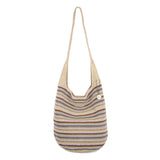 The Sak 120 Hobo - Hand Crochet - Pink Multi Stripe