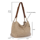 The Sak Los Feliz Hobo - Hand Crochet - Bamboo Static