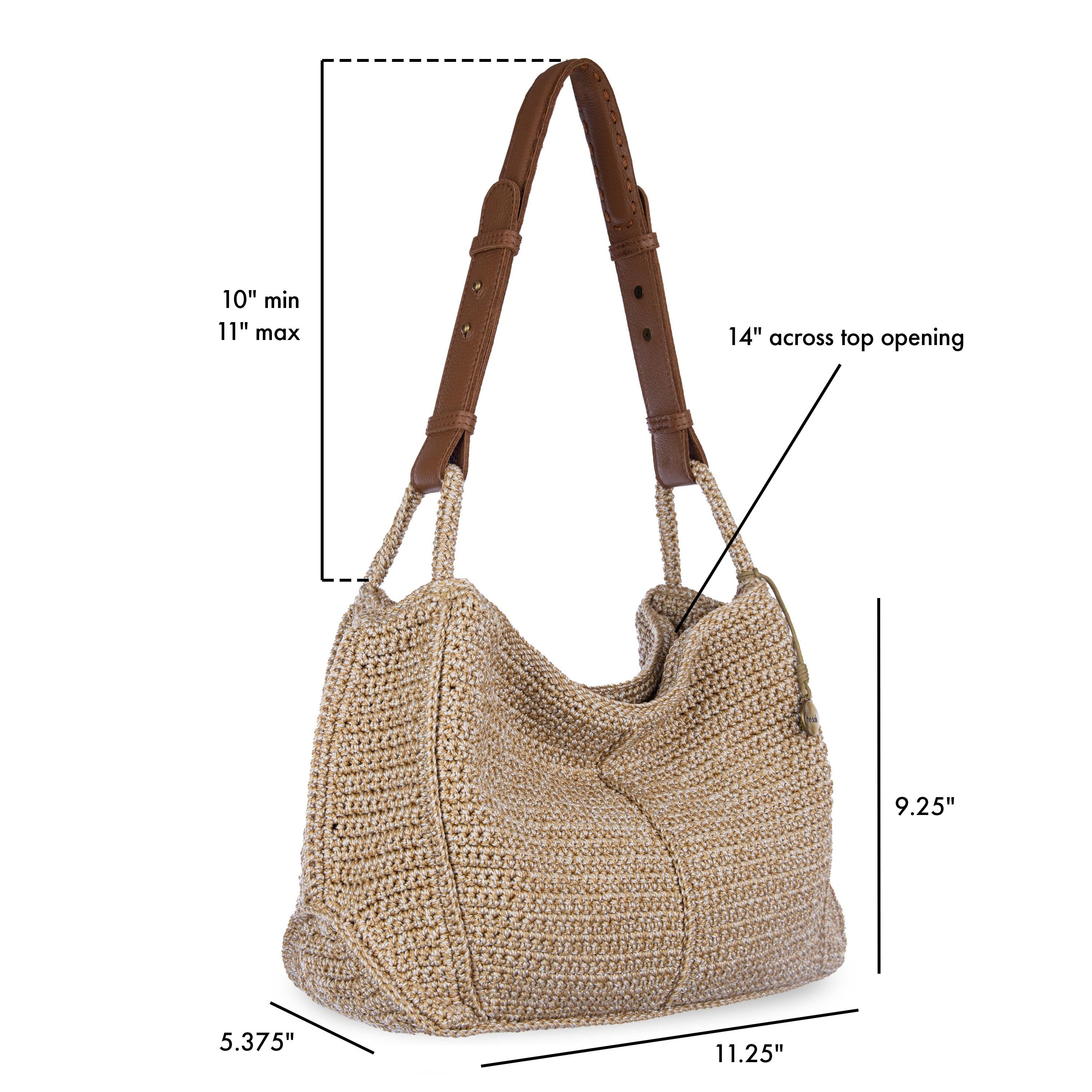The Sak Los Feliz Hobo - Hand Crochet - Bamboo Static