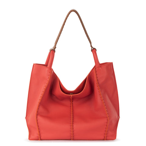 The Sak Los Feliz Large Tote - Leather - Cayenne