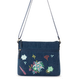 The Sak Basic Crossbody - Denim - Reef Seascape Embroidery