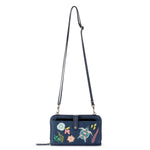 The Sak Iris Large Smartphone Crossbody - |Denim - Reef Seascape Embroidery|