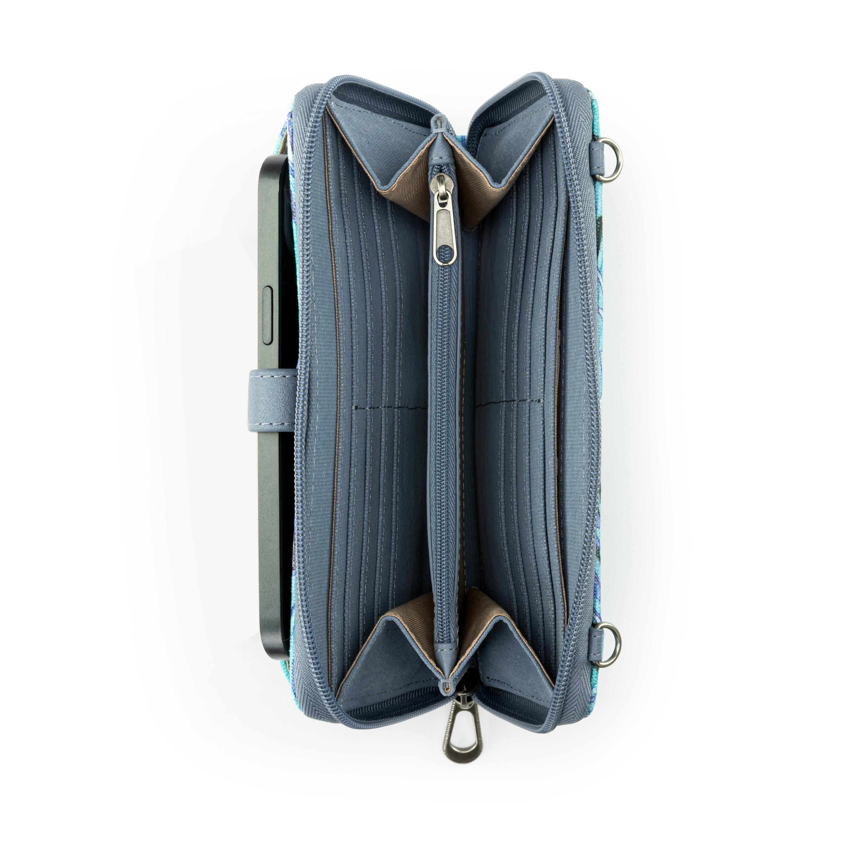 Sakroots Iris Large Smartphone Crossbody - |Canvas - Reef Water Nation|
