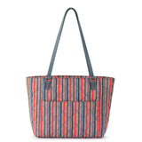 Sakroots Metro Tote - EcoTwill - Vintage Multi Stripe Diamond Quilted