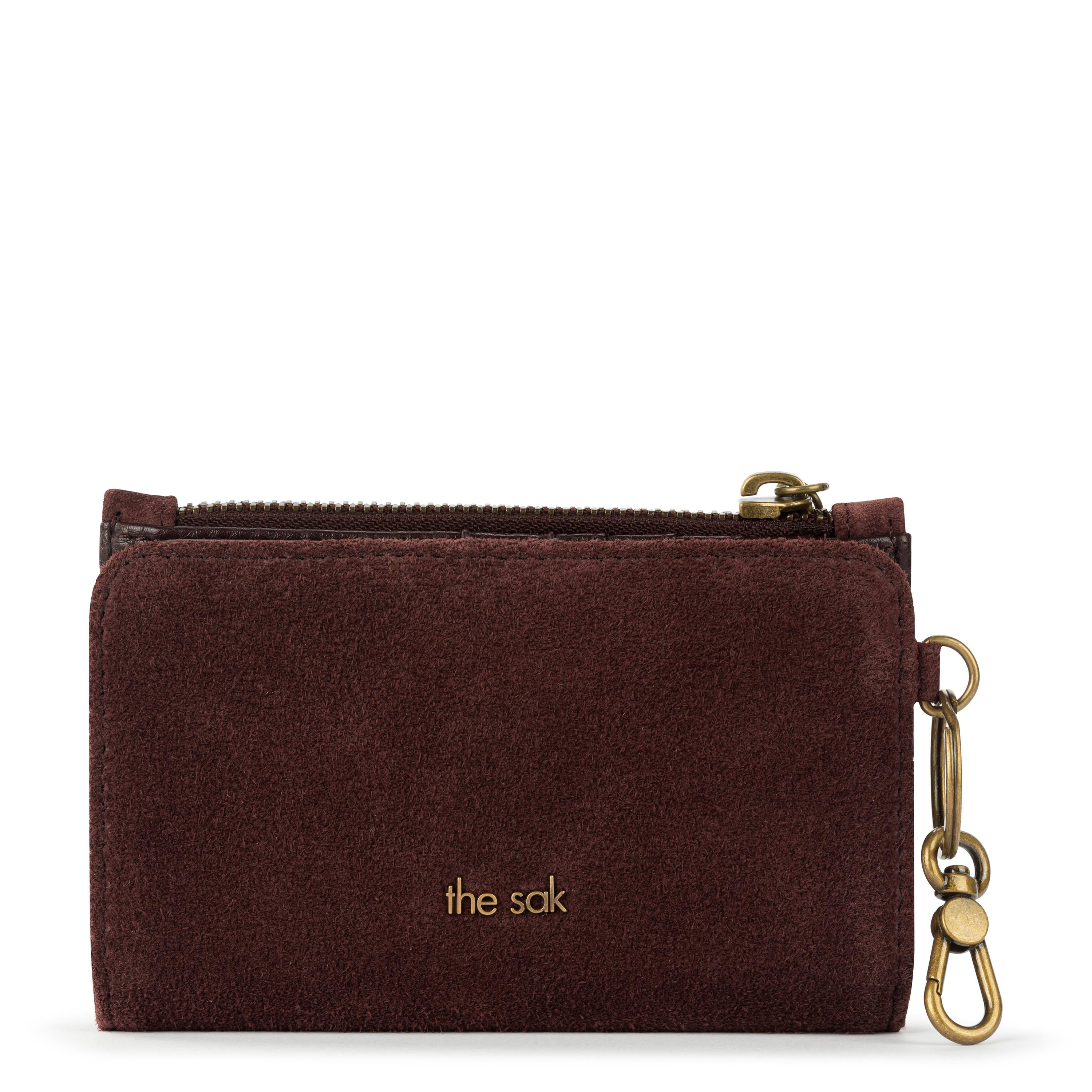 The Sak Encino Essential Wallet - Leather - Mahogany Suede