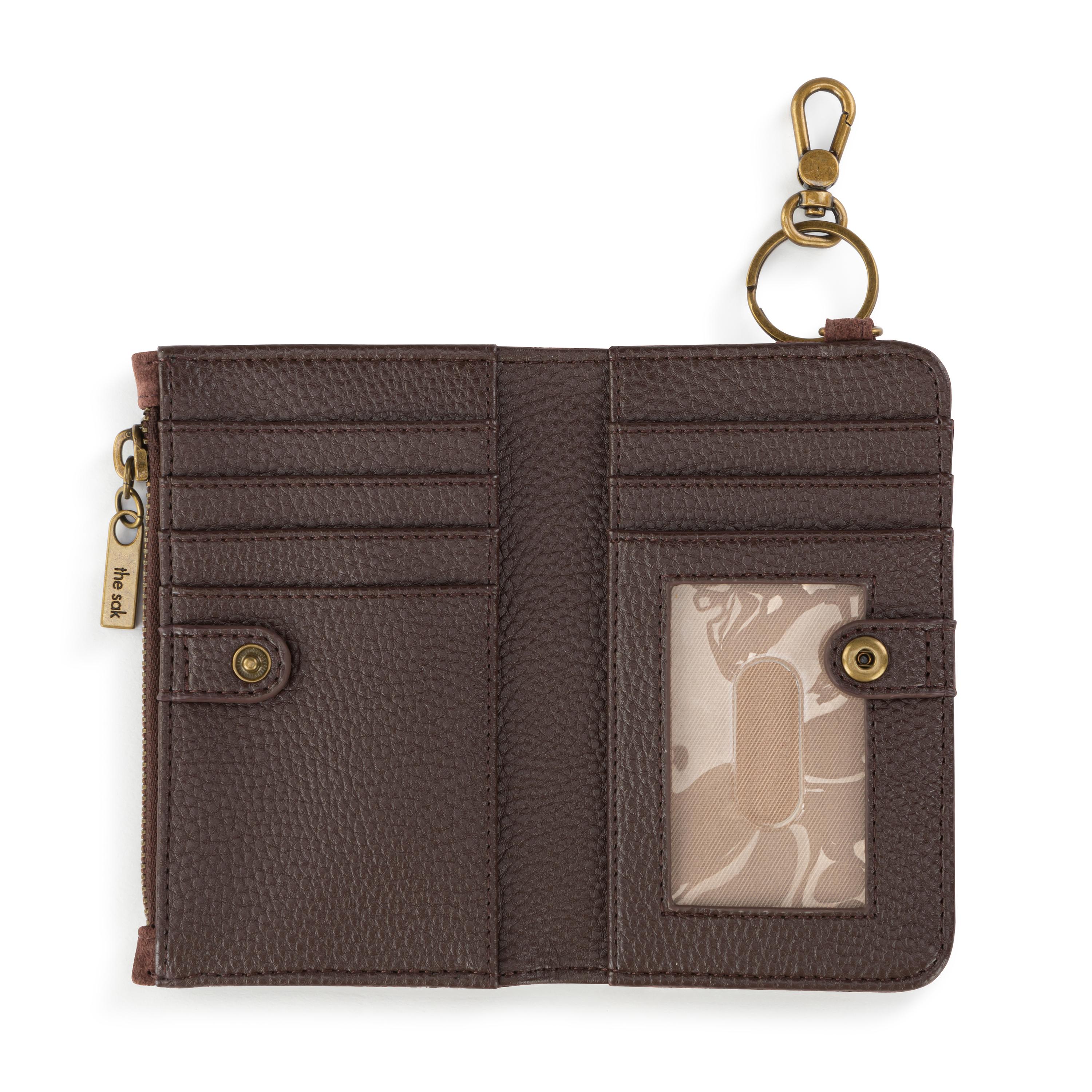 The Sak Encino Essential Wallet - Leather - Mahogany Suede