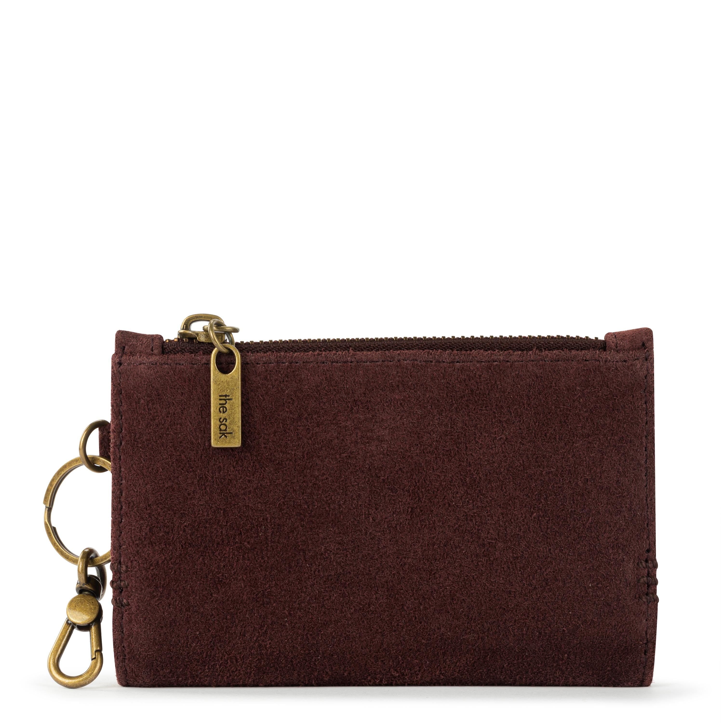 The Sak Encino Essential Wallet - Leather - Mahogany Suede