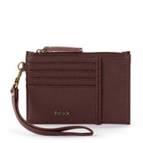 The Sak Iris Card Wristlet - Leather - Mahogany