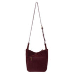 The Sak Los Feliz Crossbody - Leather - Black Cherry Suede