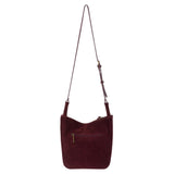 The Sak Los Feliz Crossbody - Leather - Black Cherry Suede