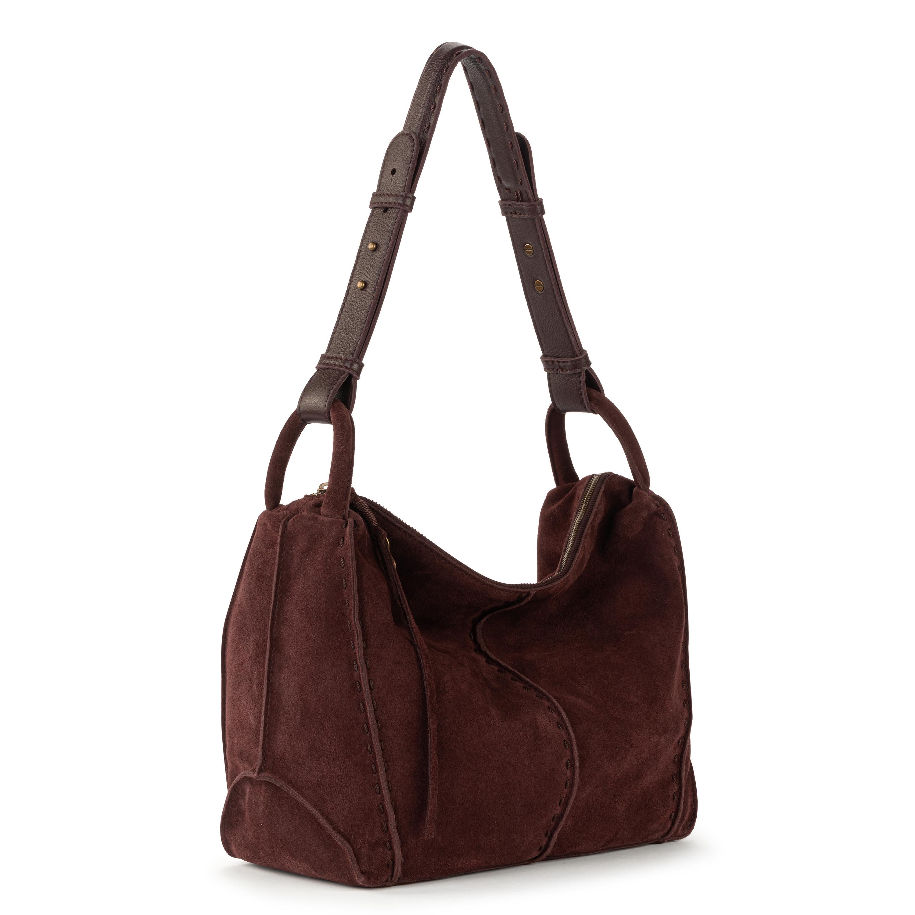 The Sak Los Feliz Hobo - Leather - Mahogany Suede