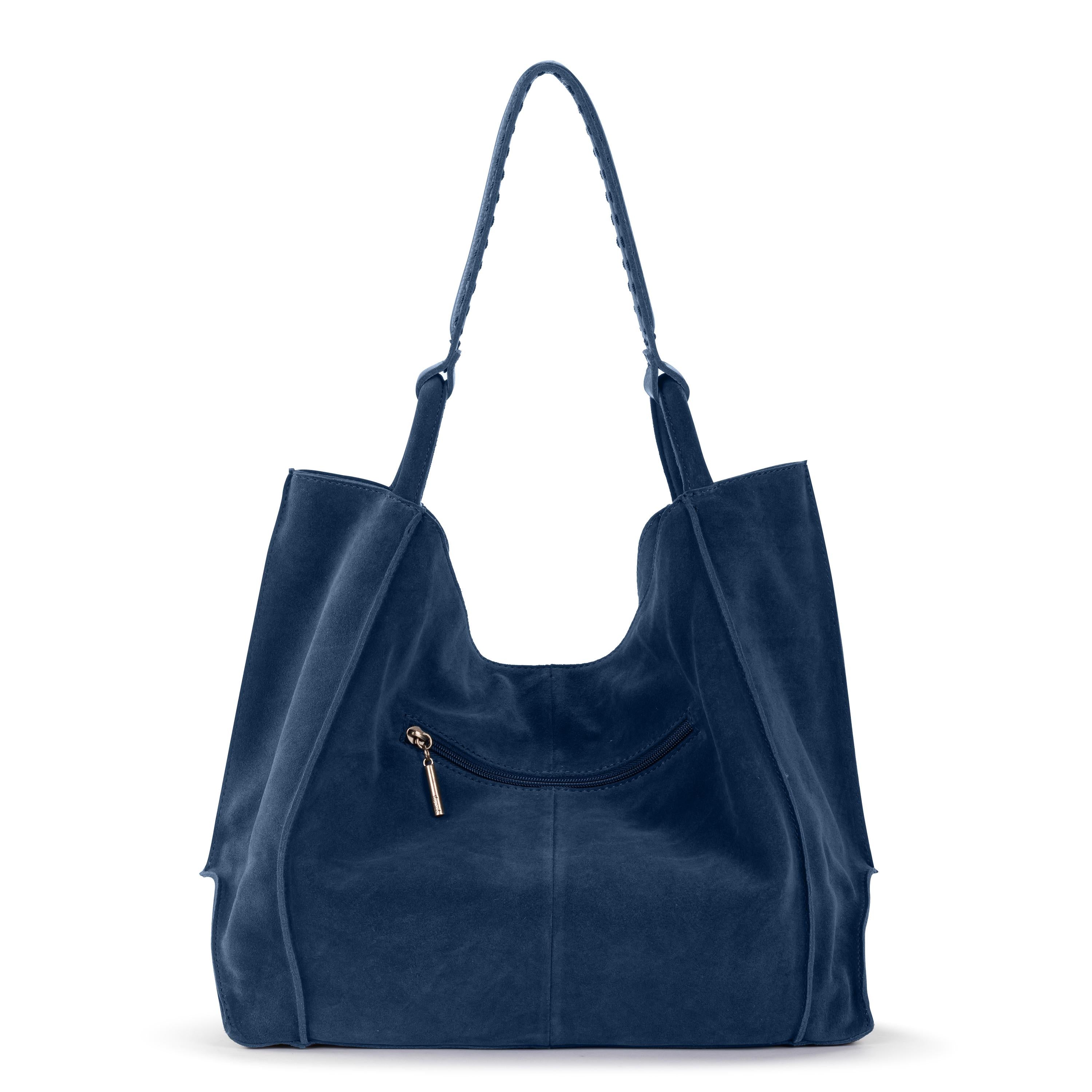 The Sak Los Feliz Large Tote - Leather - Indigo Suede