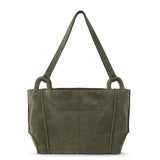The Sak Los Feliz Satchel - Leather - Moss Suede