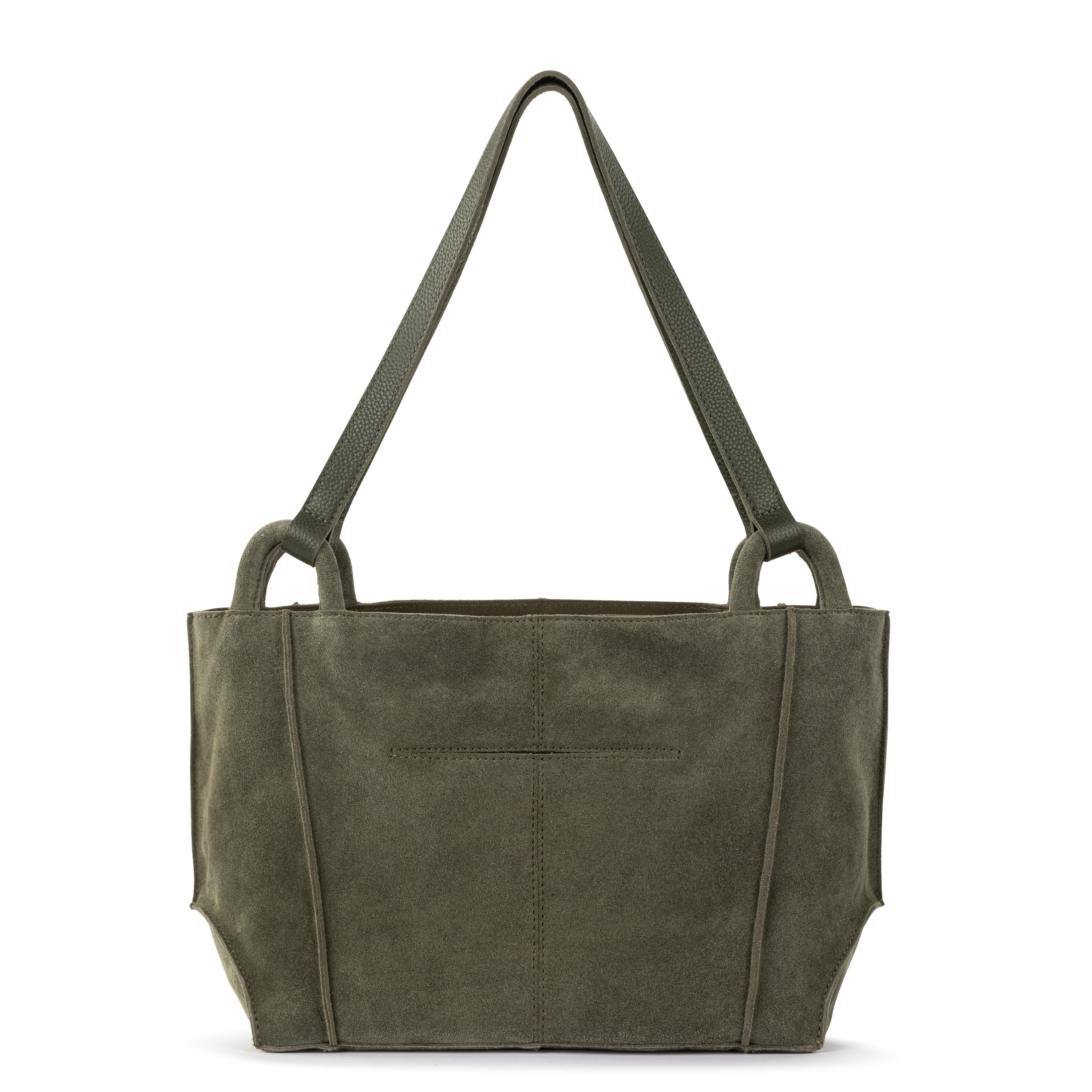The Sak Los Feliz Satchel - Leather - Moss Suede
