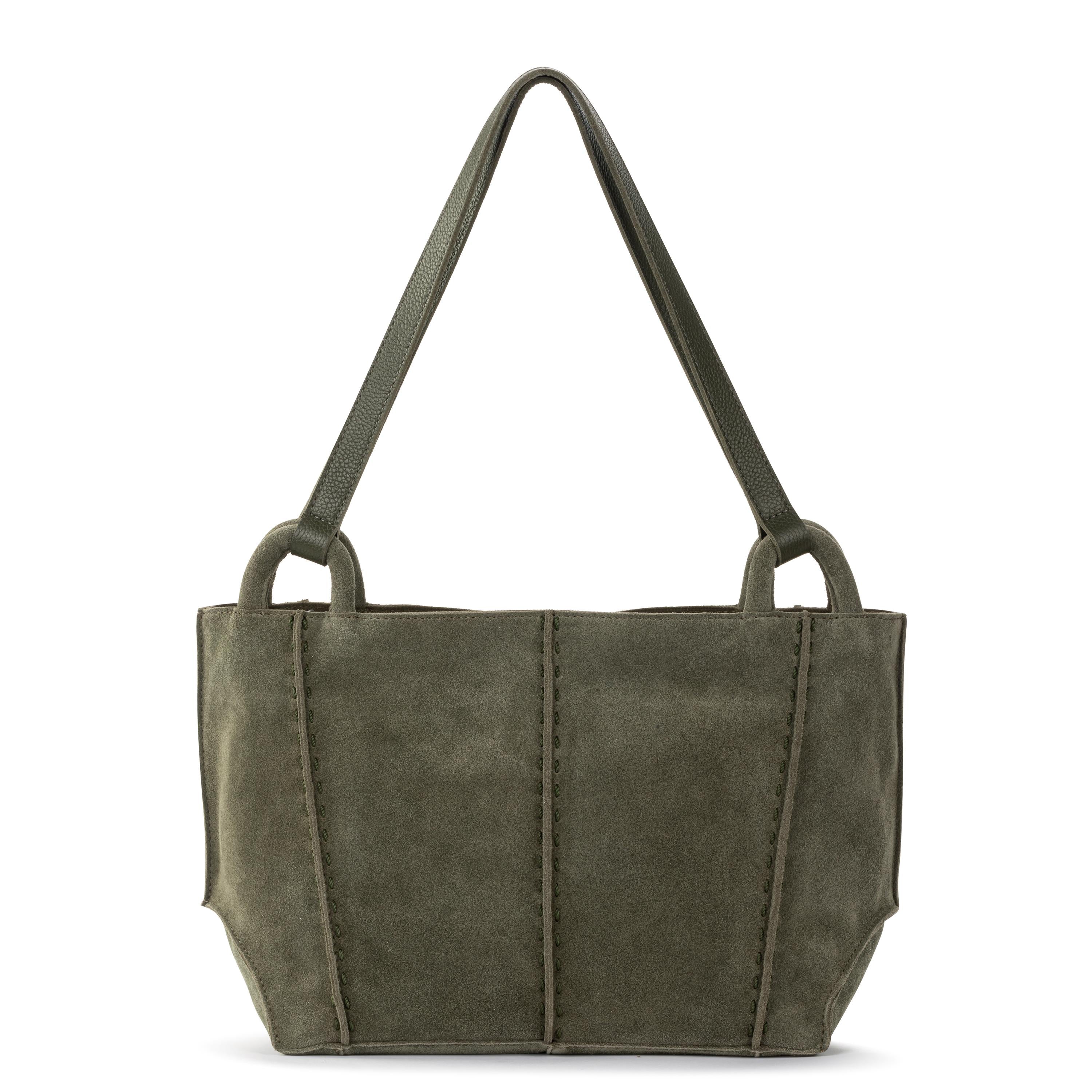 The Sak Los Feliz Satchel - Leather - Moss Suede