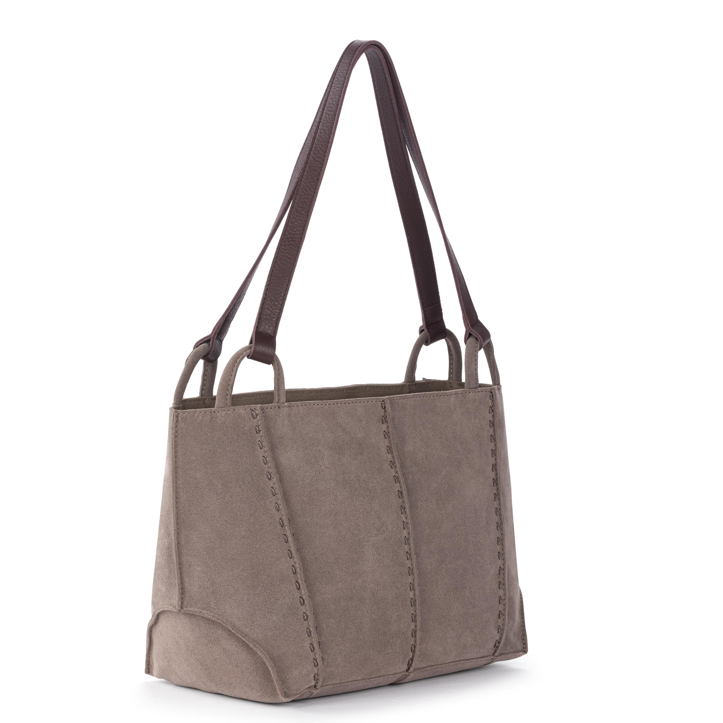 The Sak Los Feliz Satchel - Leather - Mushroom Suede