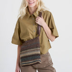 The Sak Lucia Crossbody - Hand Crochet - Aspen Stripe