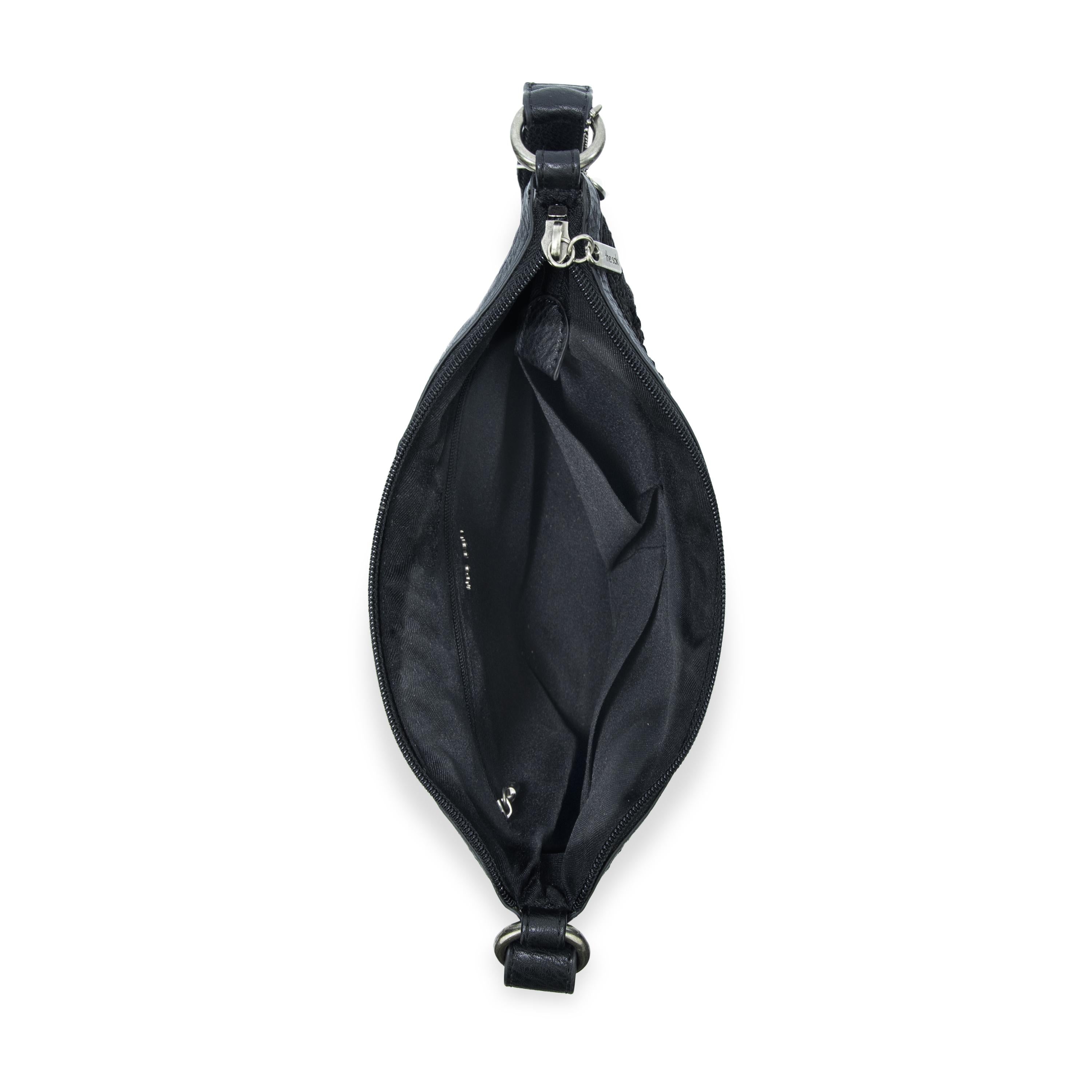The Sak Lucia Crossbody - Hand Crochet - Black Cozy Weave
