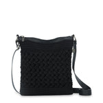 The Sak Lucia Crossbody - Hand Crochet - Black Cozy Weave