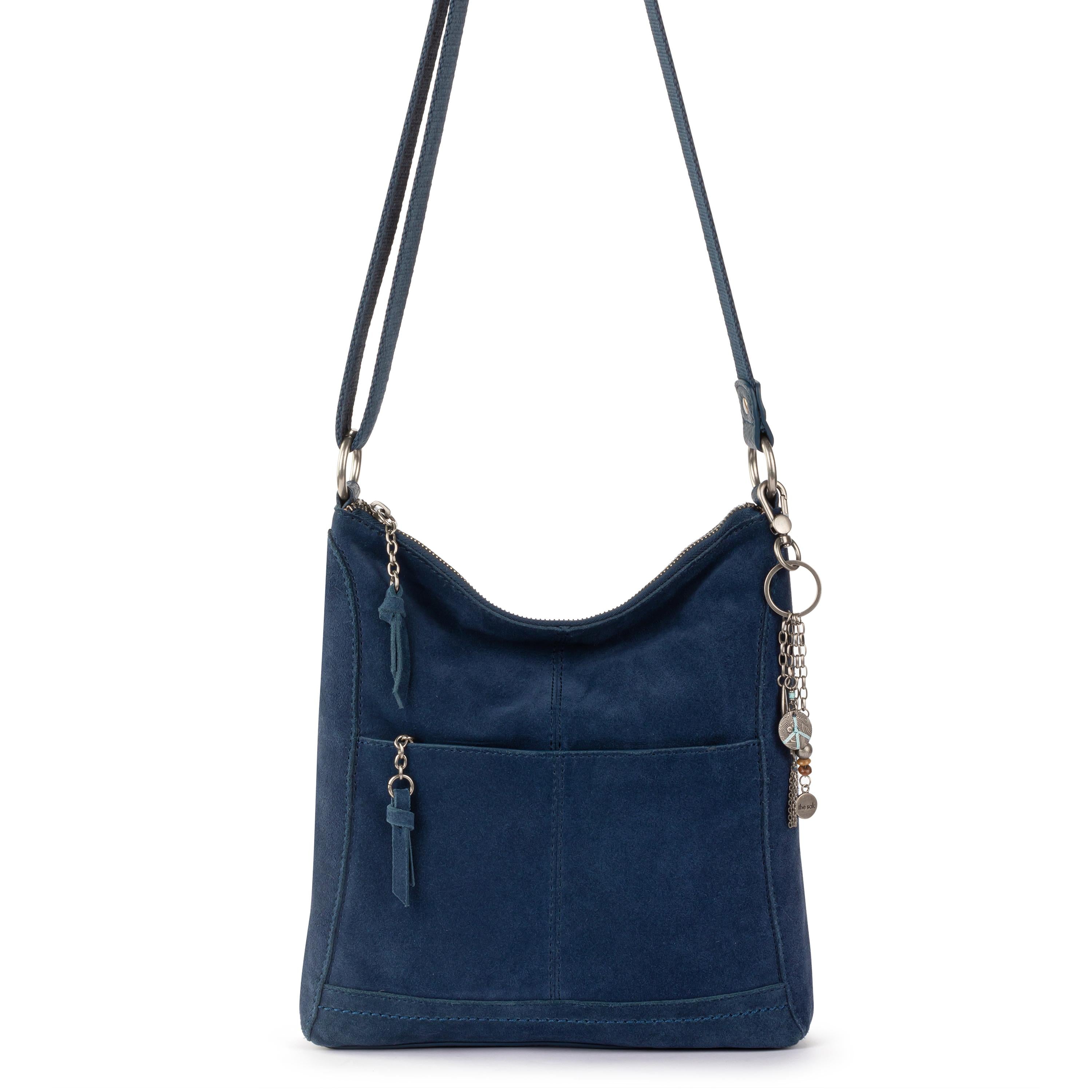 The Sak Lucia Crossbody - Leather - Indigo Suede