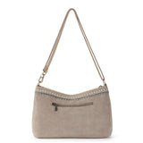 The Sak Lumi Crossbody - Leather - Sand Suede Blanket Stitch
