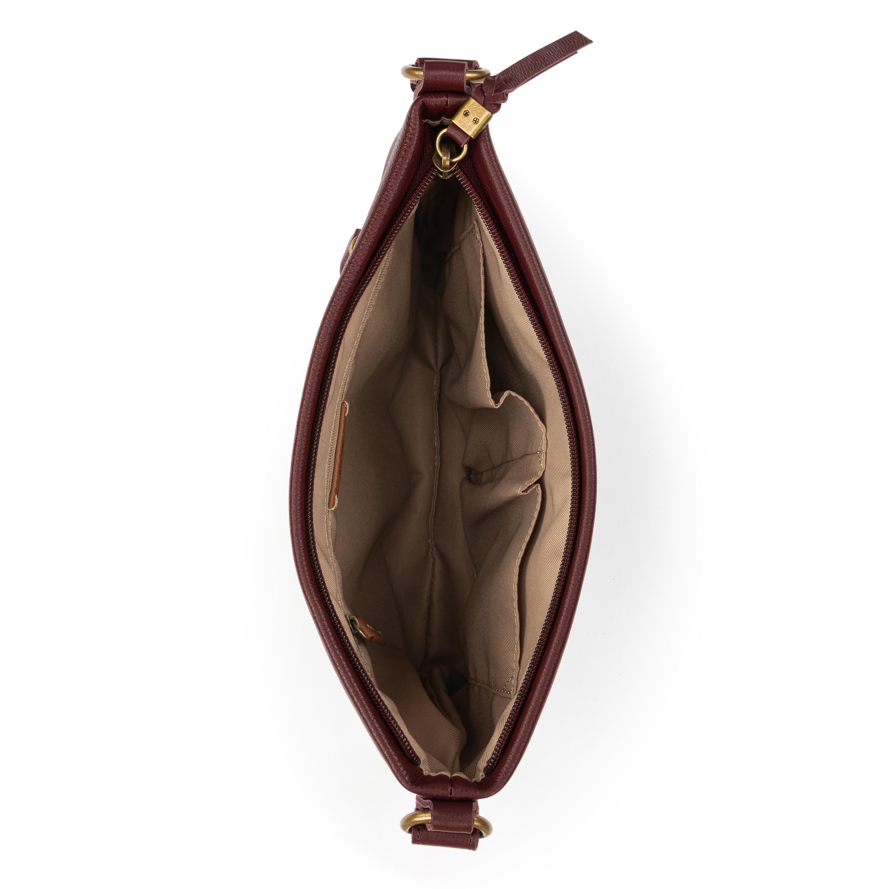 The Sak Melrose Crossbody - Leather - Black Cherry