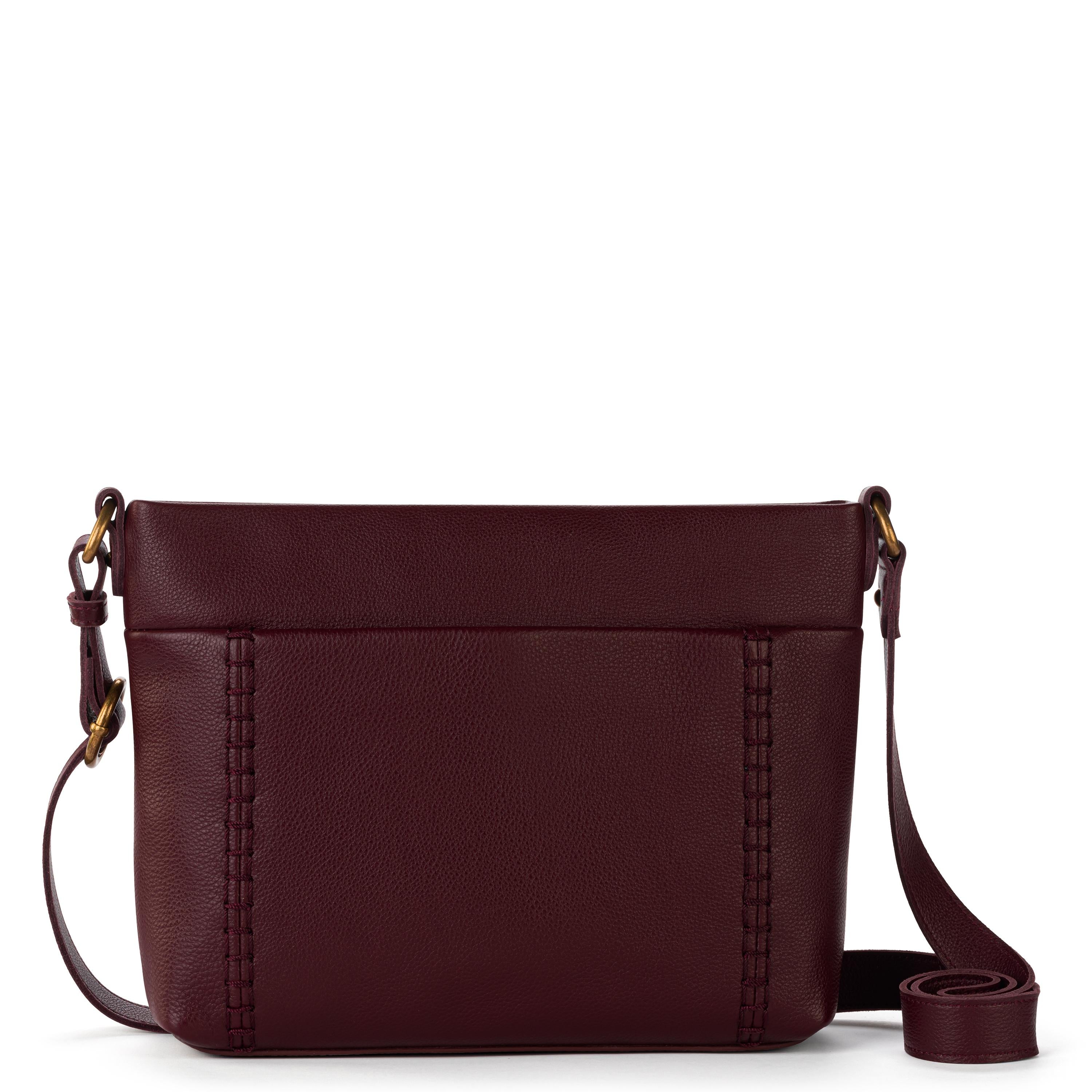 The Sak Melrose Crossbody - Leather - Black Cherry