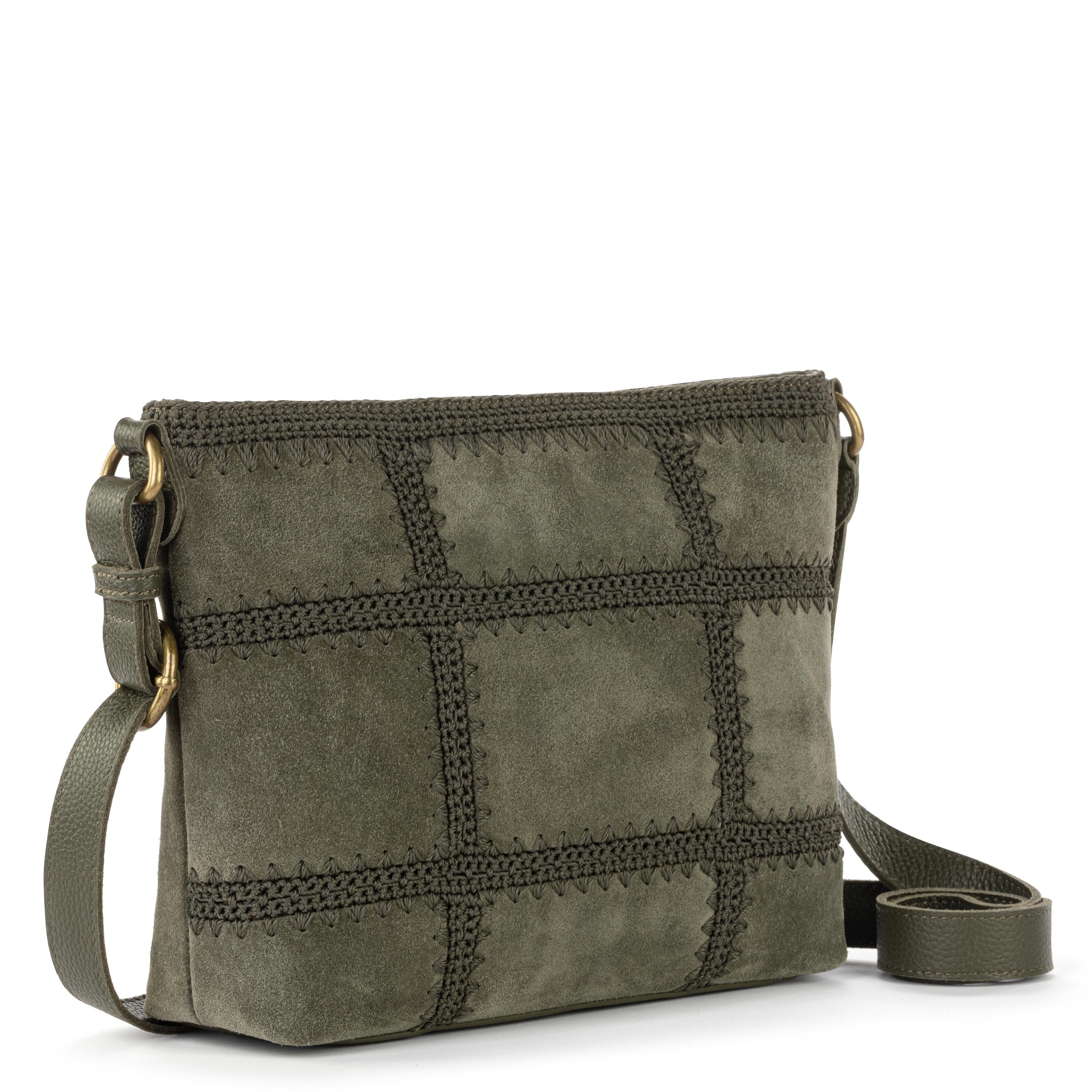 The Sak Melrose Crossbody - Leather - Moss Suede Patch