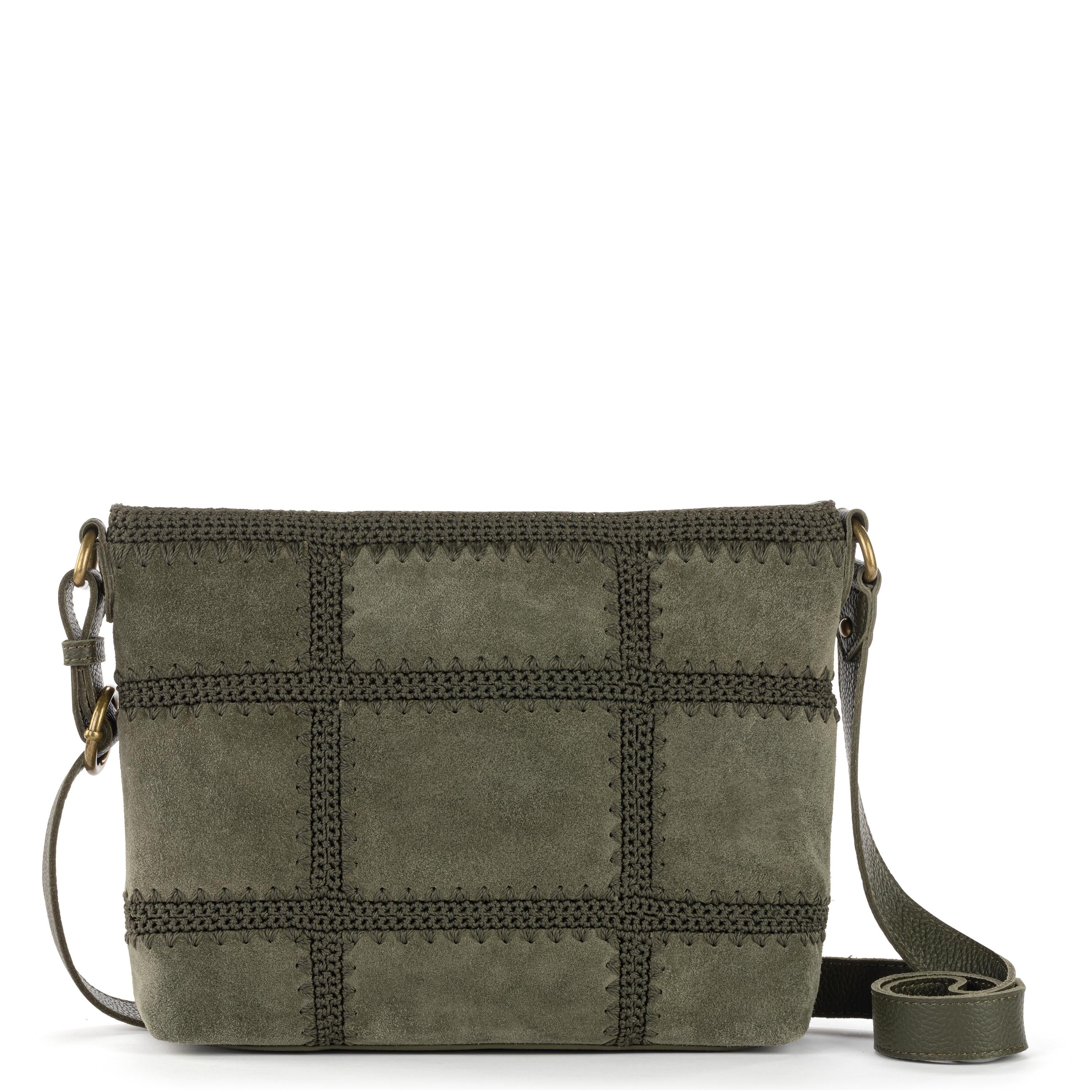 The Sak Melrose Crossbody - Leather - Moss Suede Patch