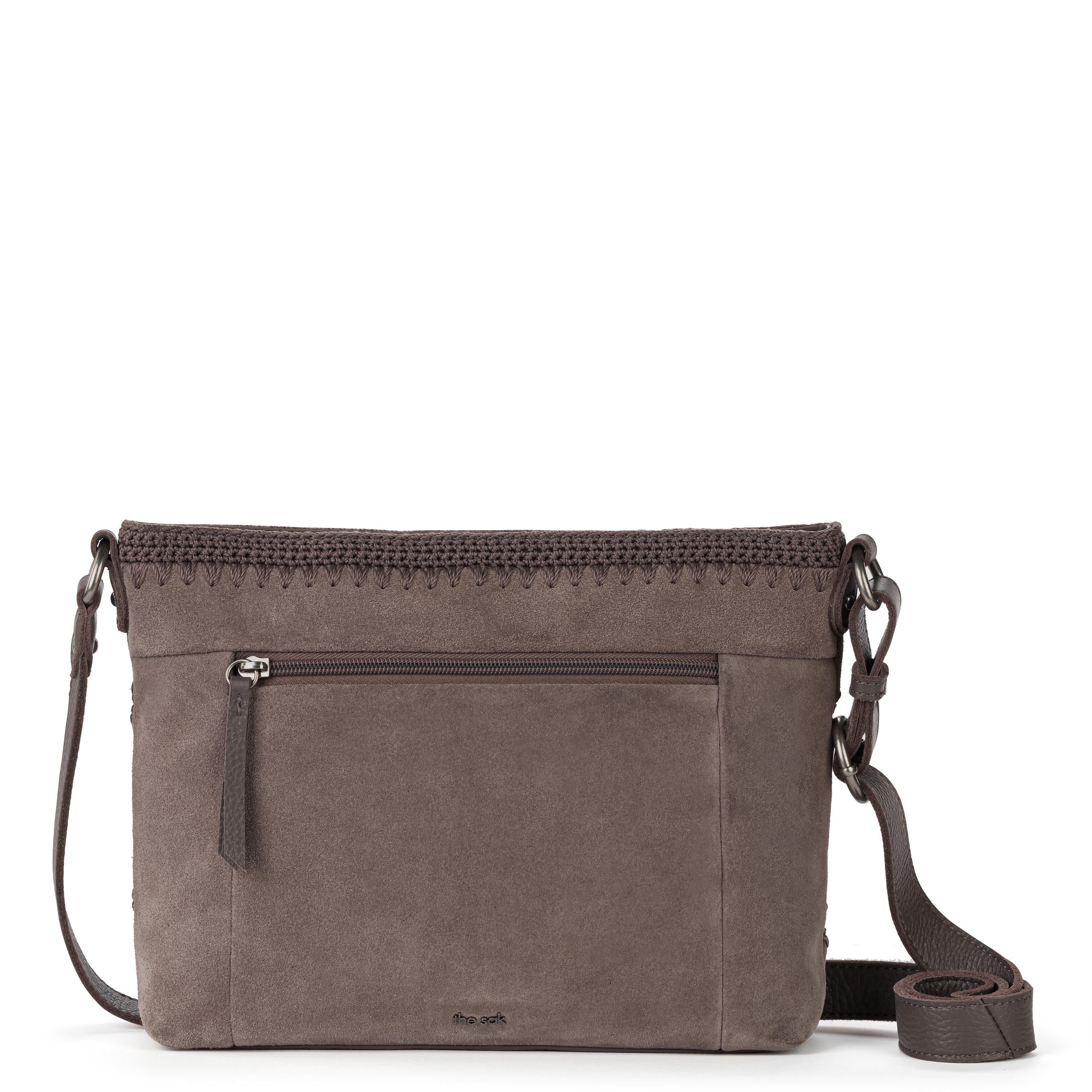 The Sak Melrose Crossbody - Leather - Mushroom Suede Patch